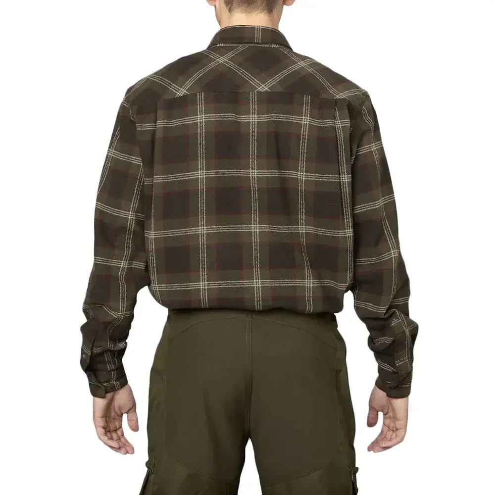 Сорочка Seeland Glen Flannel Shirt M Pine green check - фото 5