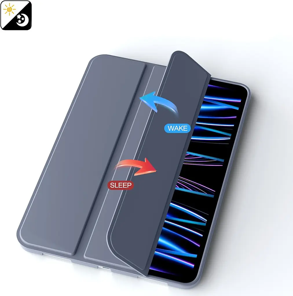 Чохол-книжка BeCover Tri Fold Soft TPU Silicone для Apple iPad Pro 11" M4 2024 Пурпуровий (711749) - фото 5