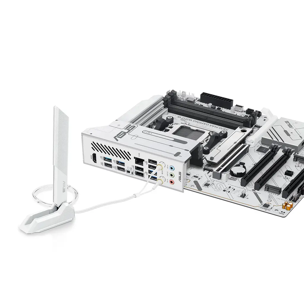 Материнская плата X870 MAX GAMING WIFI7 W sAM5 X870 4xDDR5 M.2 HDMI USB Type-C Wi-Fi BT ATX бел Asus teh0019042 - фото 8