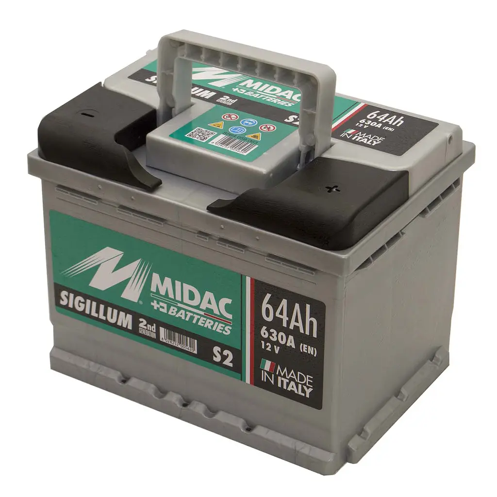 Аккумулятор 6СТ-64A MIDAC S2 Sigillum, 12V 64Ah (-/+) евро  EN630А - фото 3