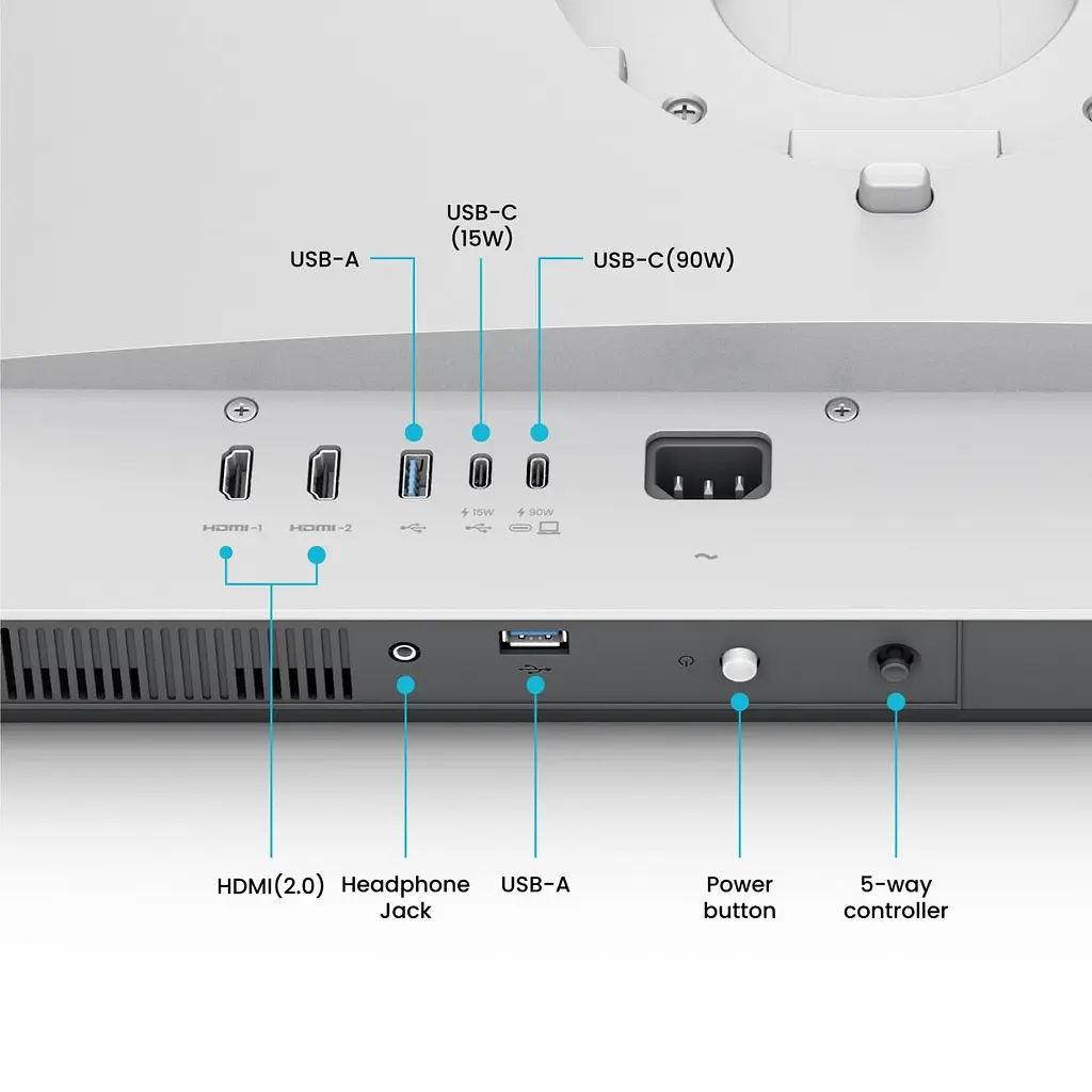 Монітор TFT 31.5" BenQ MA320U, IPS, 4K, 2хHDMI, USB-C, HAS, Pivot, кол., сріблясто-сірий (9H.LMXLB.QBE) - фото 3