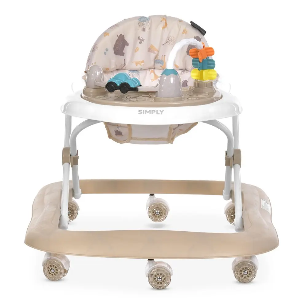 Дитячі ходунки SIMPLY ME 1215 Beige з брязкальцями музичні - фото 2