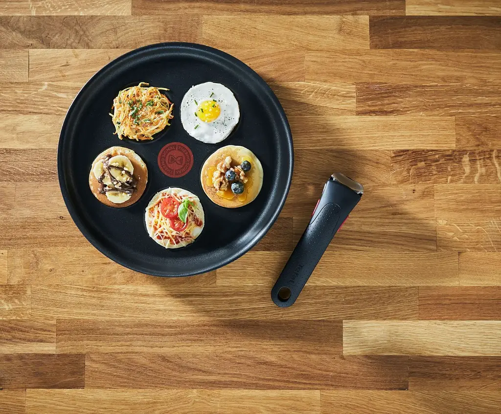 Сковорода Tefal Ingenio Unlimited для оладок 27см литий алюміній kuh0014448 - фото 7