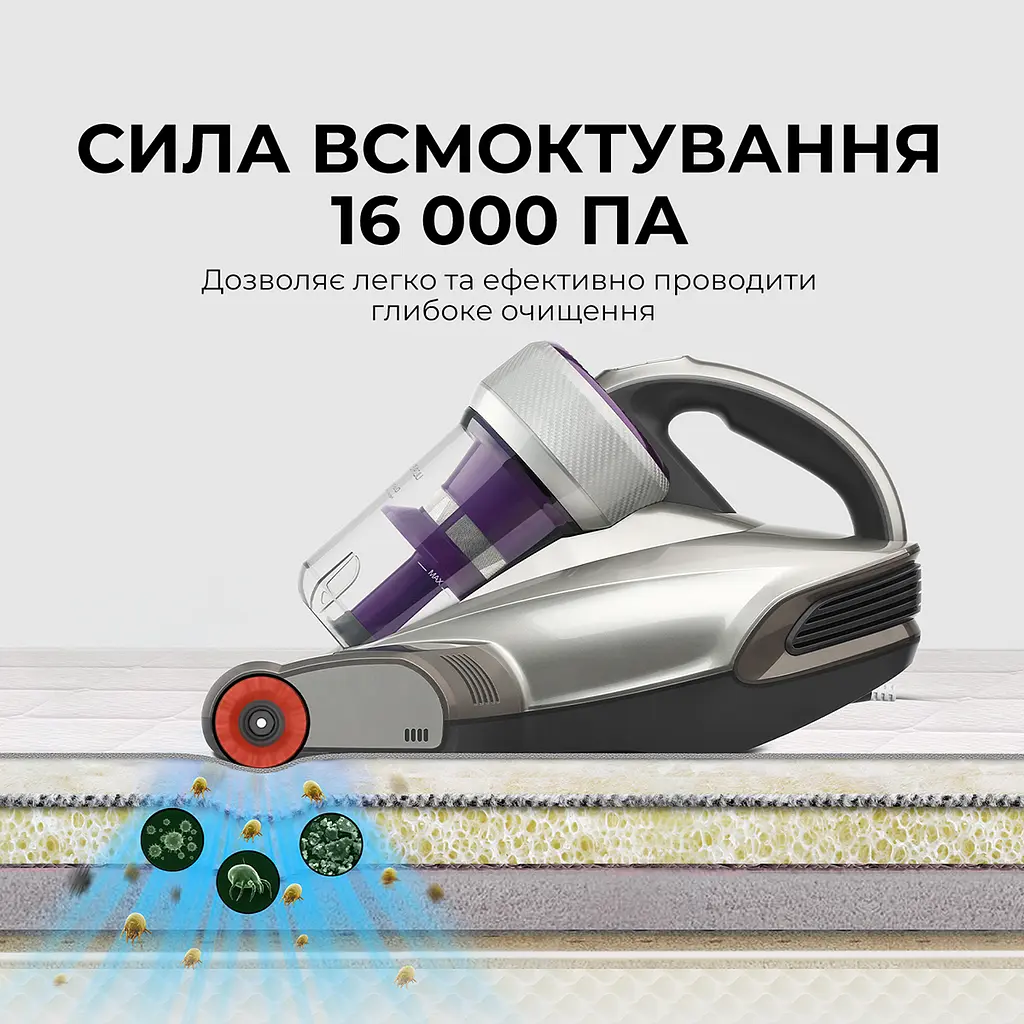Ручний пилосос Jimmy JV35 з УФ-лампою для м'яких меблів - фото 9