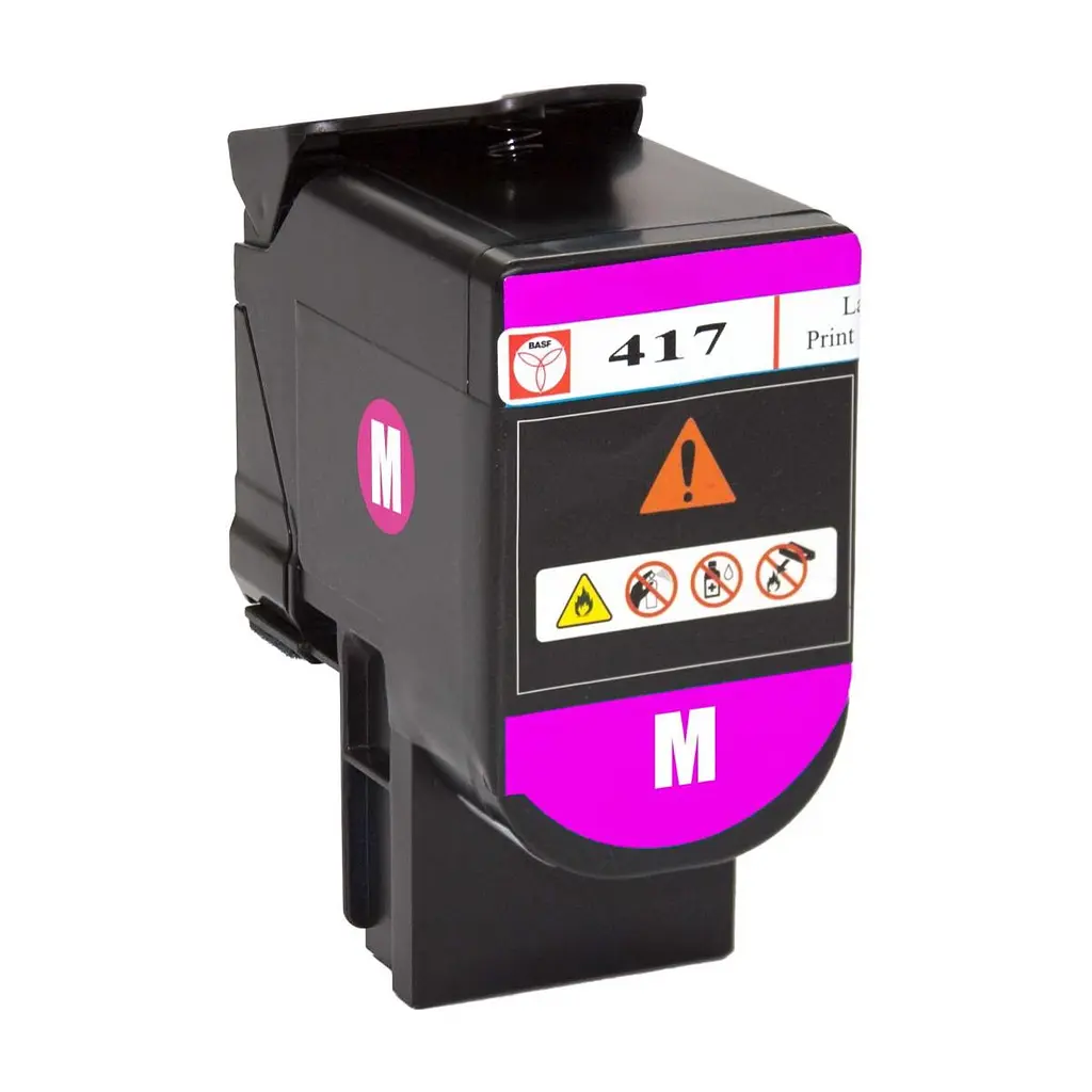 Тонер-картридж BASF Lexmark CS417dn 71B0H30 Magenta (BASF-KT-71B0H30) - фото 3