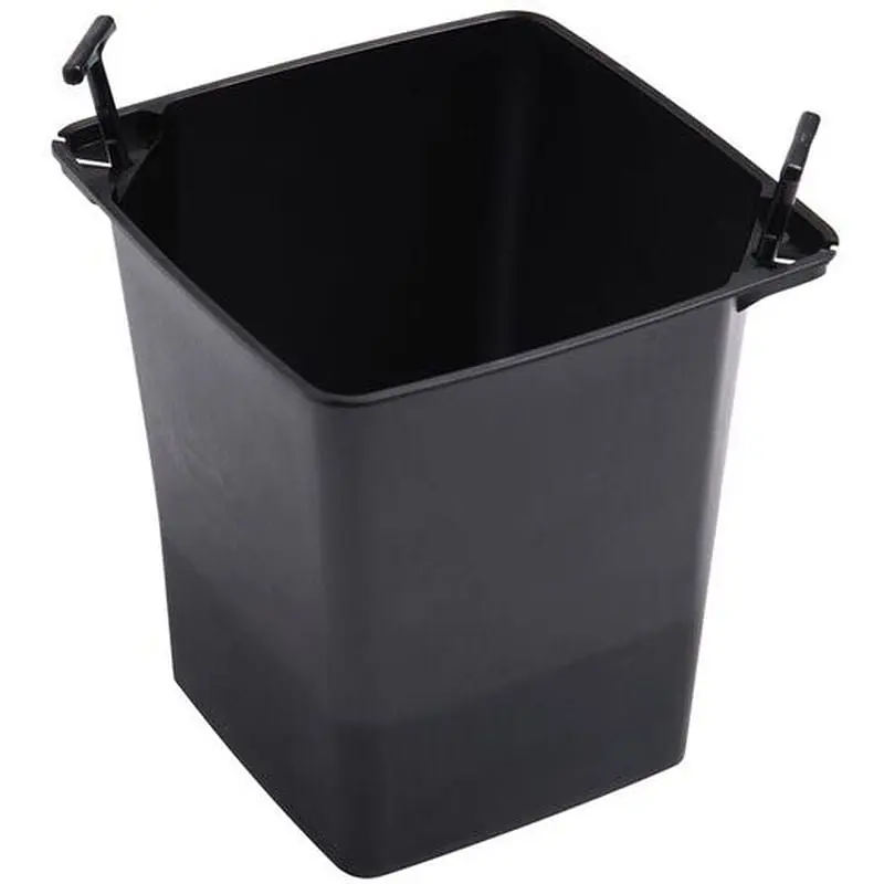 Кашпо Plastkon Elise 20х20х36 см глянцеве антрацит - фото 2