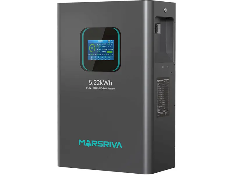 Зовнішня батарея для ДБЖ/інвертора Marsriva LiFePO4 51.2V 100Ah BMS (MR-LFP48-100-WMD)
