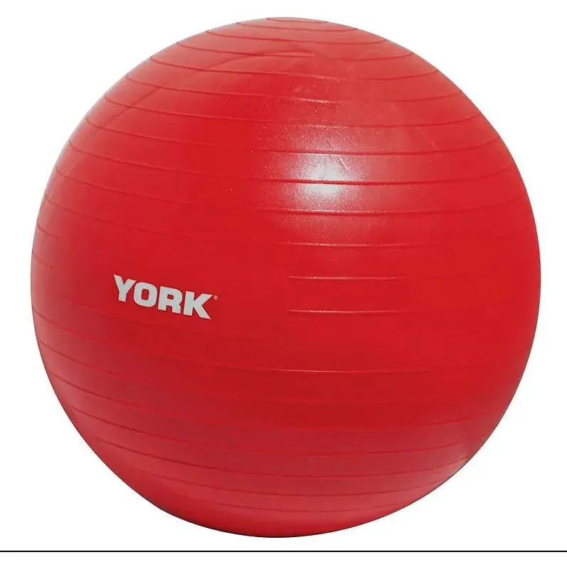 Фітбол York Fitness 55см червоний + насос - фото 2
