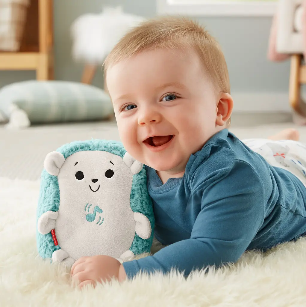 М'який музичний нічник Fisher-Price Їжачок, бірюзовий з білим (FXC58) - фото 3