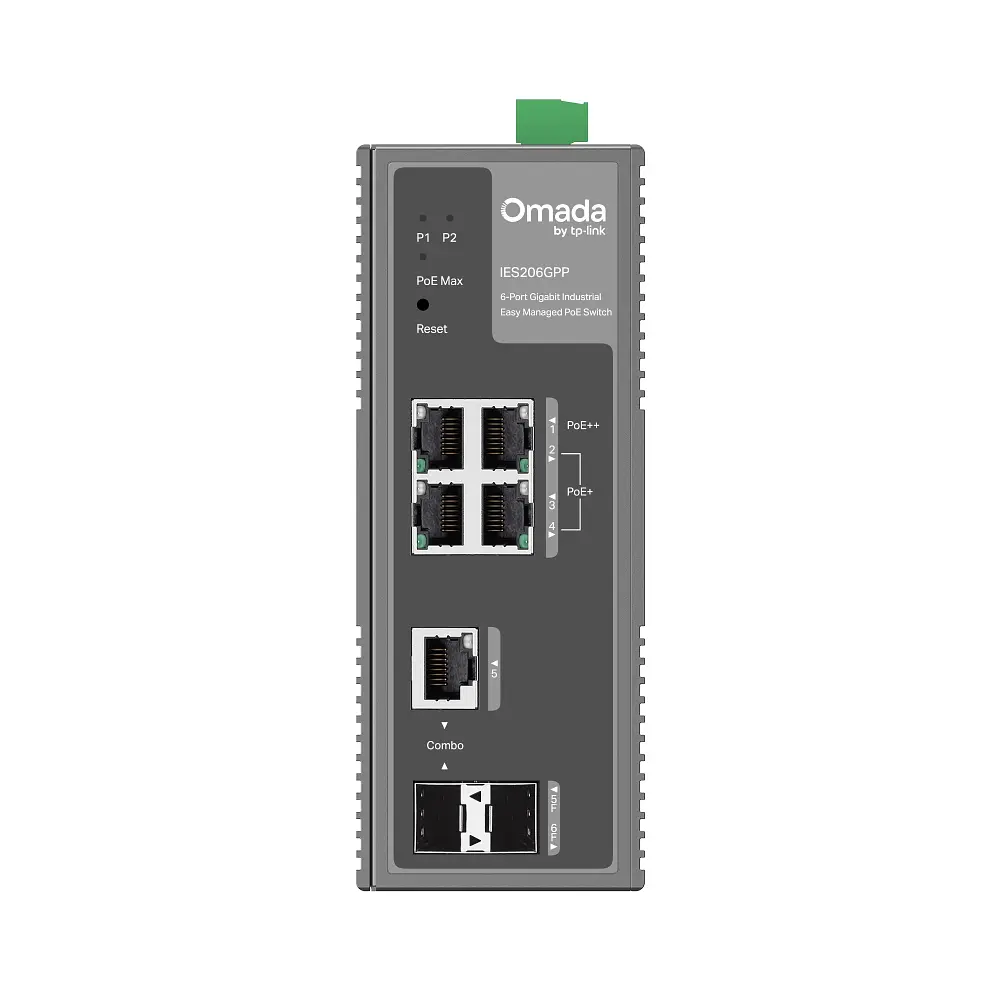 Промисловий комутатор IES206GPP 4xGE (PoE), 120W, 1xGE/SFP, 1xSFP WebSmart TP-Link teh0018291 - фото 5