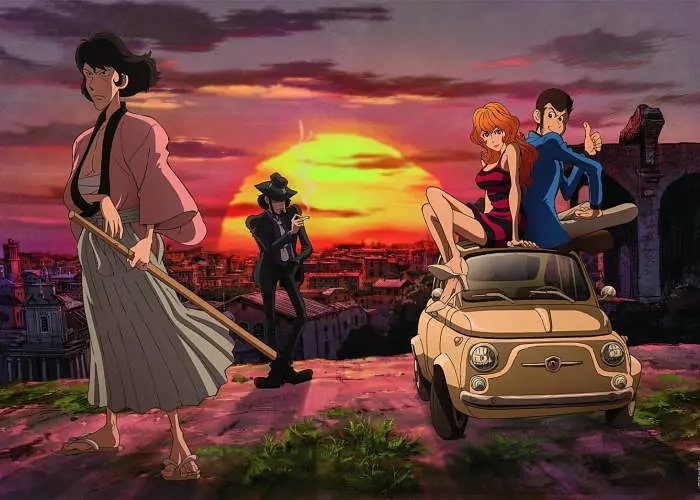 Пазл Clementoni Захід сонця з героями аніме Люпен 3 (Lupin III Puzzle - 1000 pcs.), 1000 ел. (37054) - фото 2