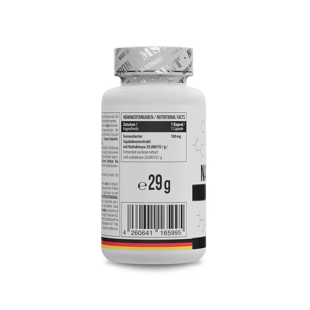 Ферментований екстракт соєвих бобів MST Nutrition Nattokinase, 90 капсул для підтримки серцево-судинної системи - фото 2