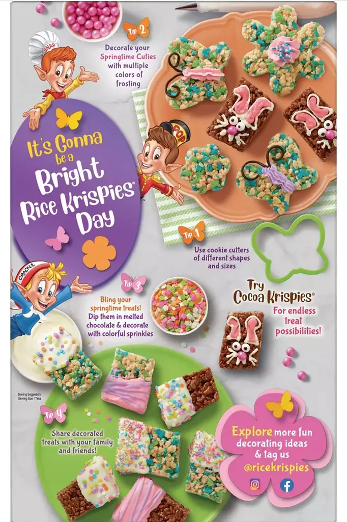 Сухий сніданок Kellogg's Rice Krispies Spring Breakfast Cereal 348г - фото 3