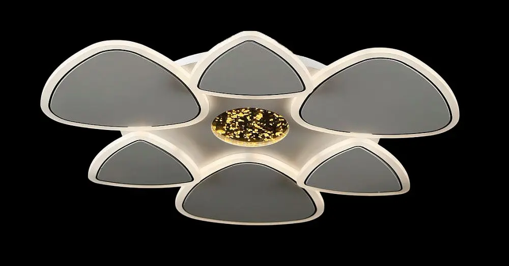 Люстра стельова LED Splendid Ray L2640/560/6+1, 112W, білий, сучасний стиль з пультом, димер - фото 3