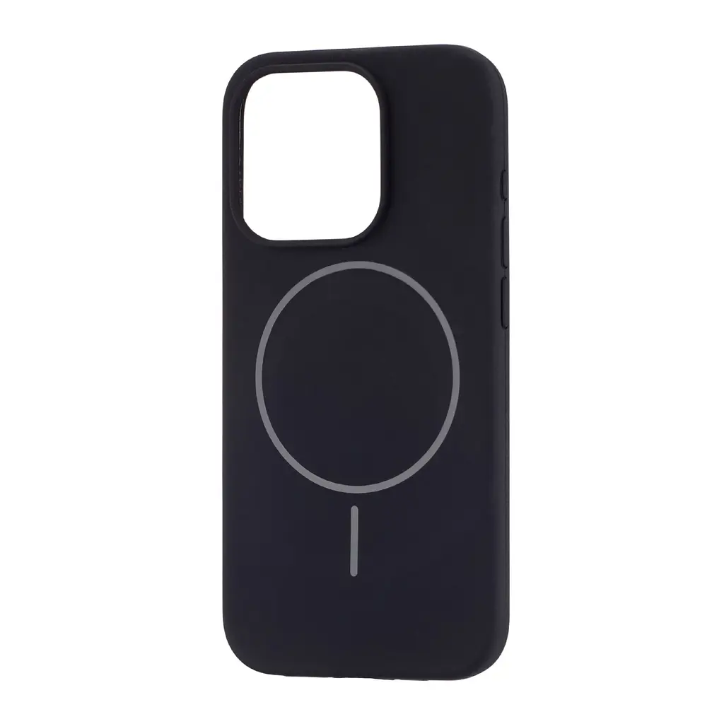 Чохол Silicone Case Full Cover with MagSafe iPhone 15 Pro Black