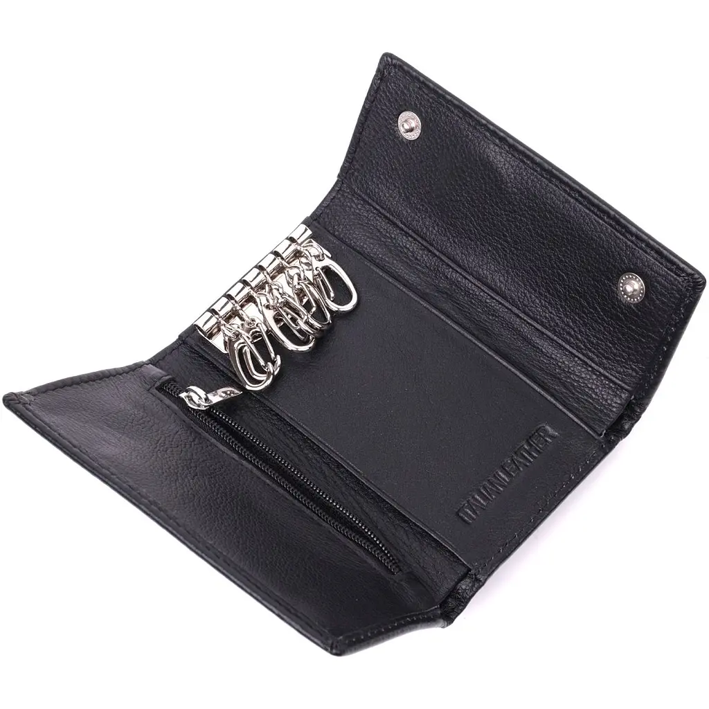 Практична ключниця із натуральної шкіри ST Leather 22483 чорна - фото 6