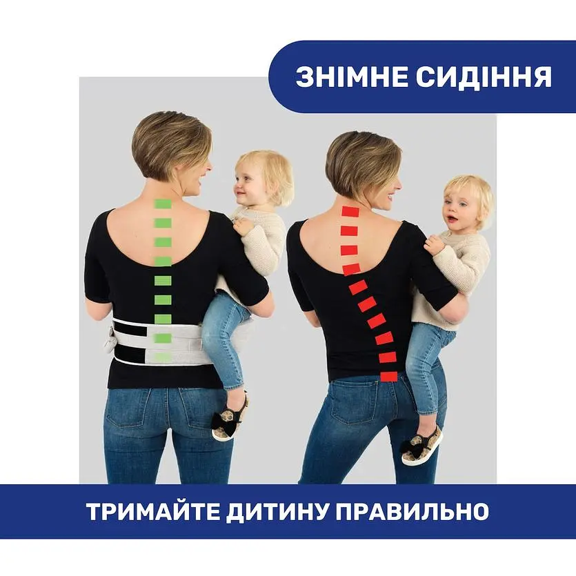 Сумка нагрудная Chicco Hip Seat серая (79147.76) - фото 4