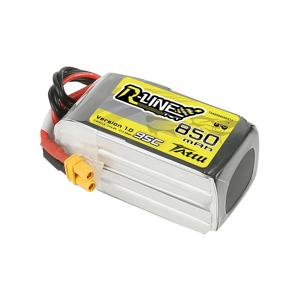 Акумулятор Tattu R-Line 850mAh 14.8V 95C 4S LiPo - фото 3