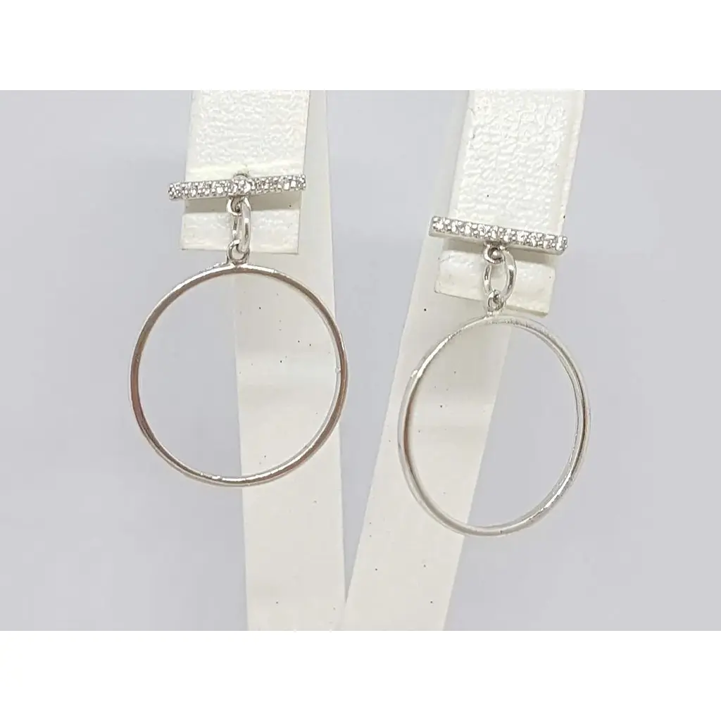 Серебряные серьги Premium с фианитами. 2590Р - фото 4