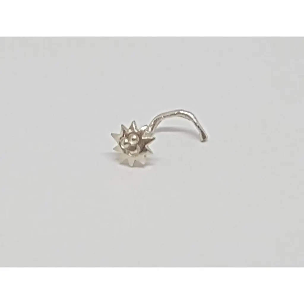 Срібна сережка-пірсинг в ніс Dear. 1007С - фото 2