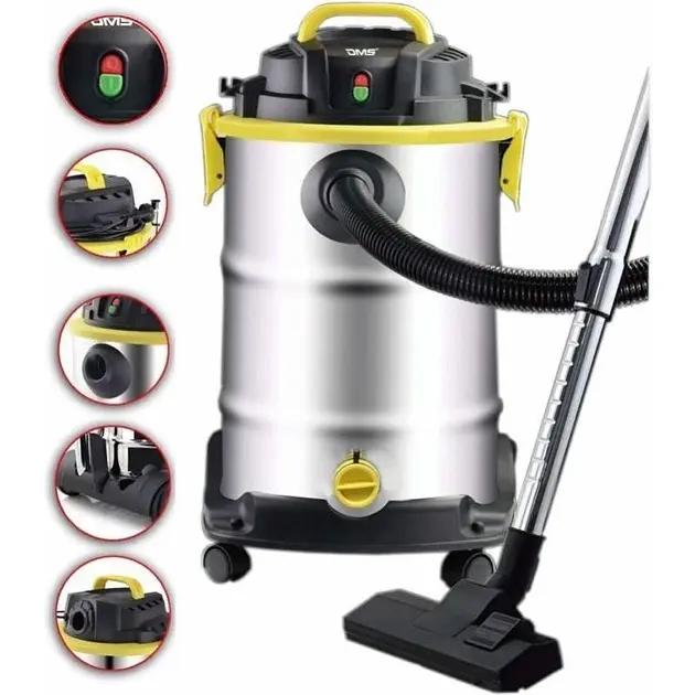 Пылесос промышленный с функцией выдувания Royalty Line WDVC-30 1400 Вт - фото 3