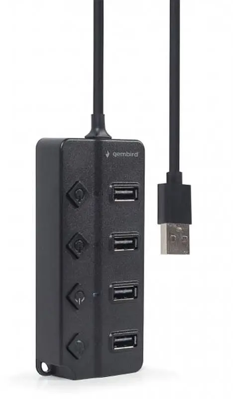 USB-хаб Gembird 4 ports з вимикачами (UHB-U2P4P-01) - фото 2