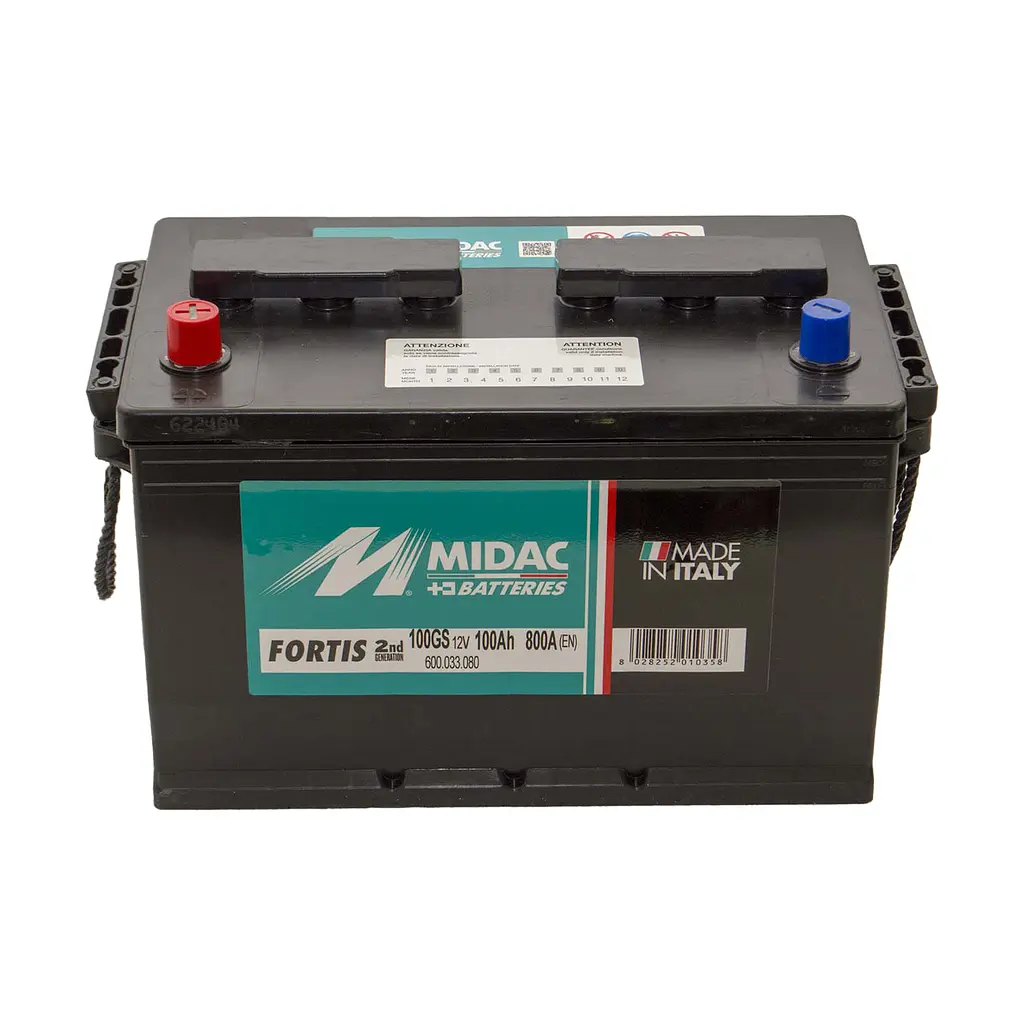 Аккумулятор Midac Fortis Asia, 6СТ-100A, 12V, 100Ah (+/-) Евро, EN800А - фото 3
