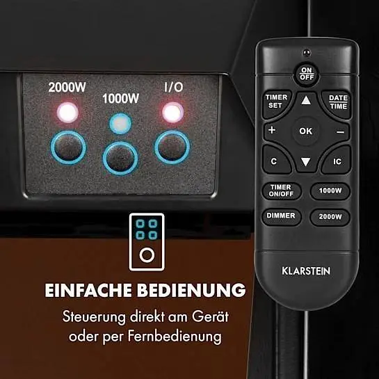 Камин электрический Klarstein Verbier (10034396) - фото 3