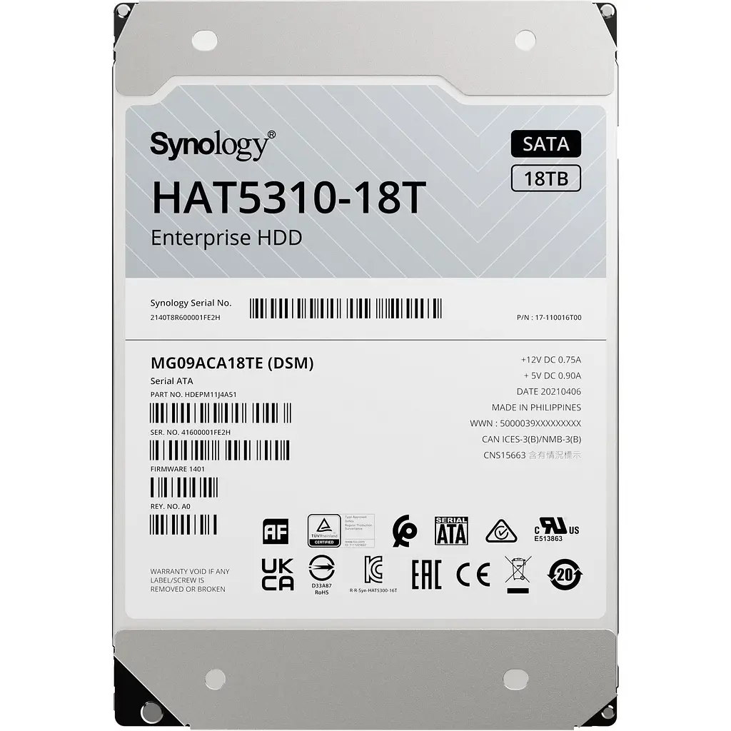 Жесткий диск HDD 3.5` Synology SATA 512MB 18TB (HAT5310-18T) [141047] - фото 2