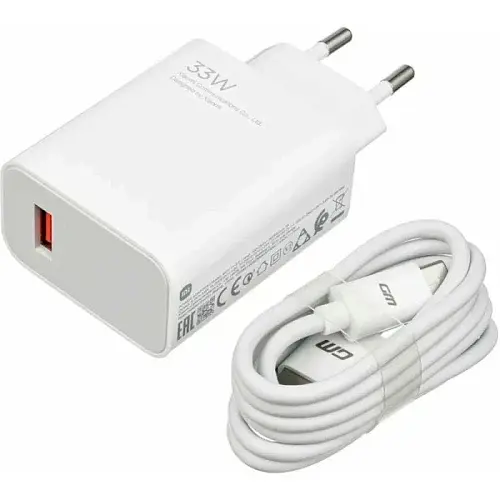 Мережевий зарядний пристрій White 33 Вт USB + Type-C Xiaomi teh0028589 - фото 2