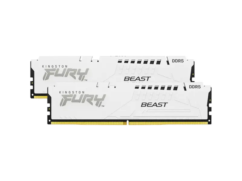 Пам'ять для настільних комп'ютерів Kingston FURY 32 GB (2x16GB) DDR5 6000 MHz Beast EXPO White (KF560C30BWEK2-32) - фото 2