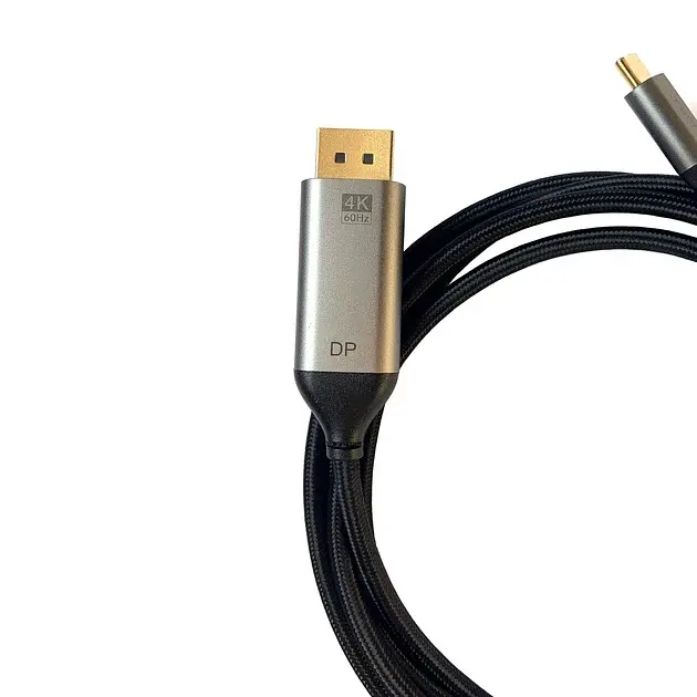 Кабель CABLETIME USB Type-C to DisplayPort (сумісний з Thunderbolt 3/4) 1.8m 4K/60Hz для MacBook/iMac - фото 2