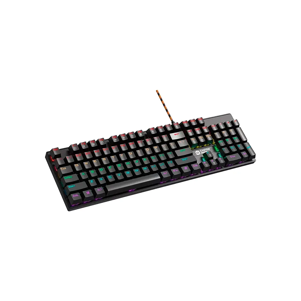 Клавіатура Canyon Deimos GK-4 Rainbow LED USB UA Black (CND-SKB4-US) - фото 2