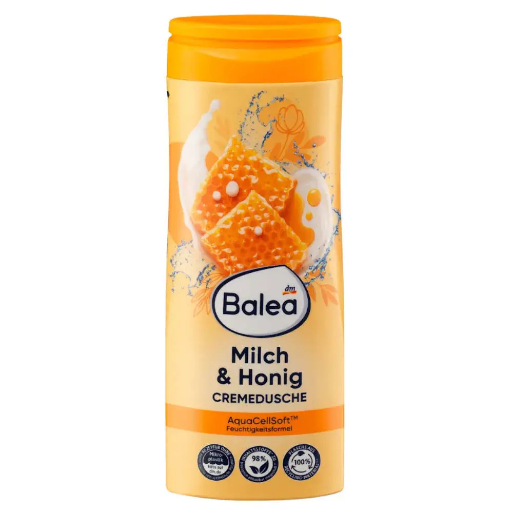 Крем-гель для душу Balea Milch & Honig з ароматом молока та меду, 300 мл