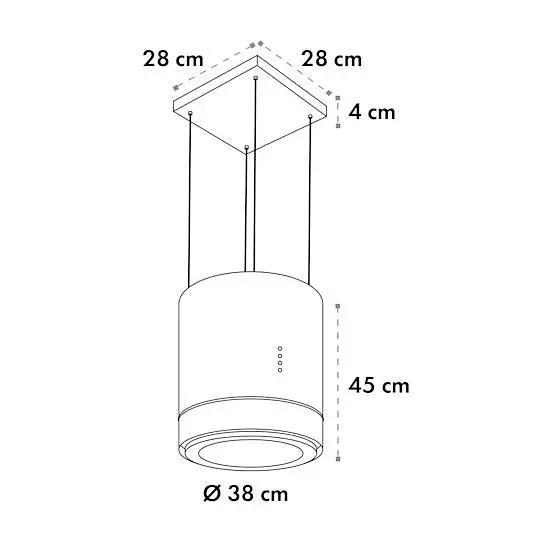 Островная вытяжка Klarstein Tron Ambience (10032579) - фото 9