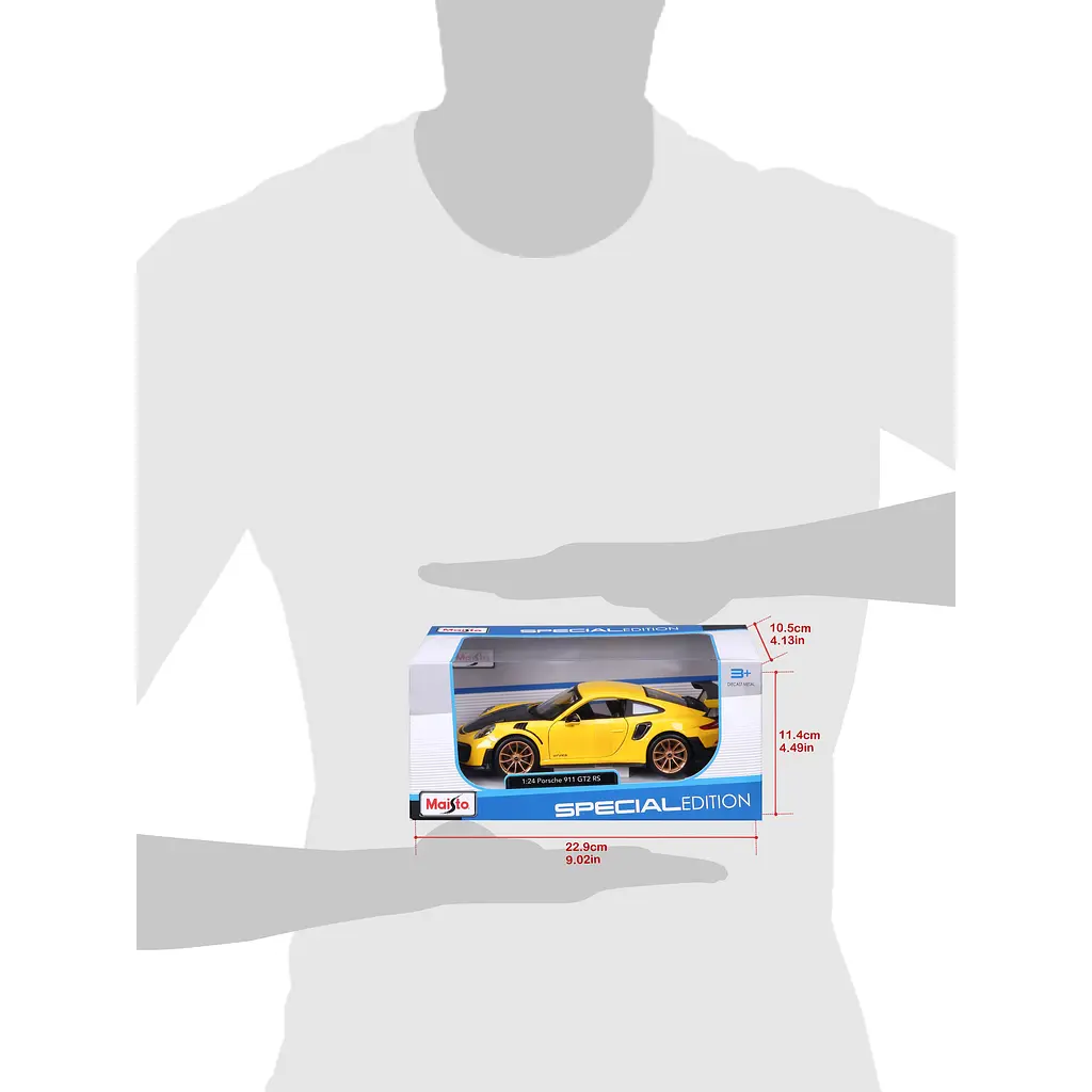 Игровая автомодель Maisto Porsche 911 GT2 RS 1:24 (31523 yellow) - фото 16