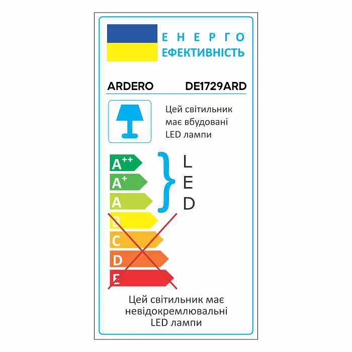 Світлодіодний настільний світильник Ardero DE1729ARD 9Вт чорний - фото 3
