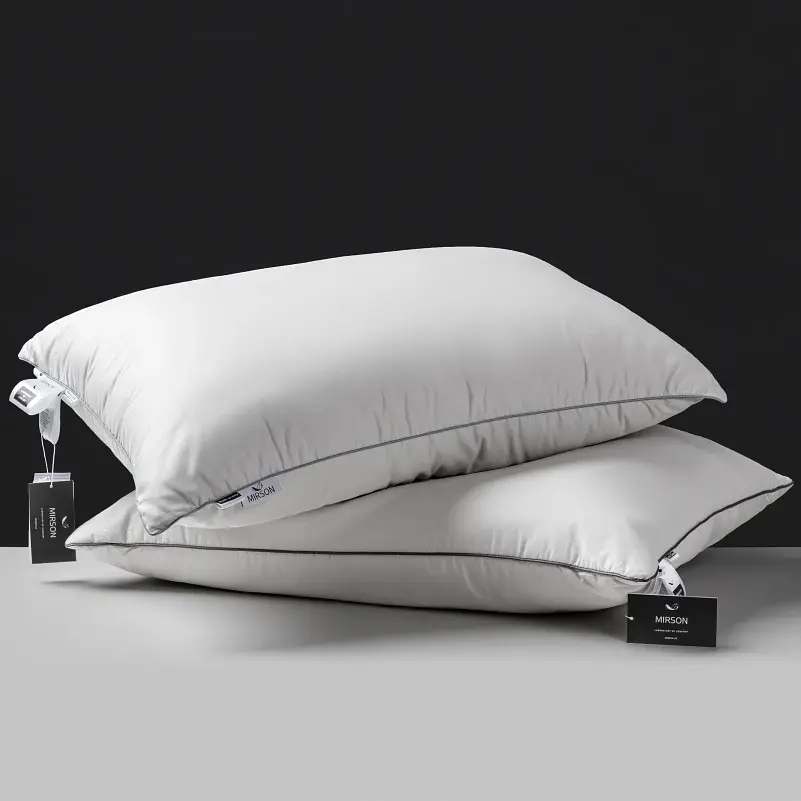 Подушка MirSon Silver Cloud №208 Гусиный пух средняя 60х60 см (2200009348938) - фото 12