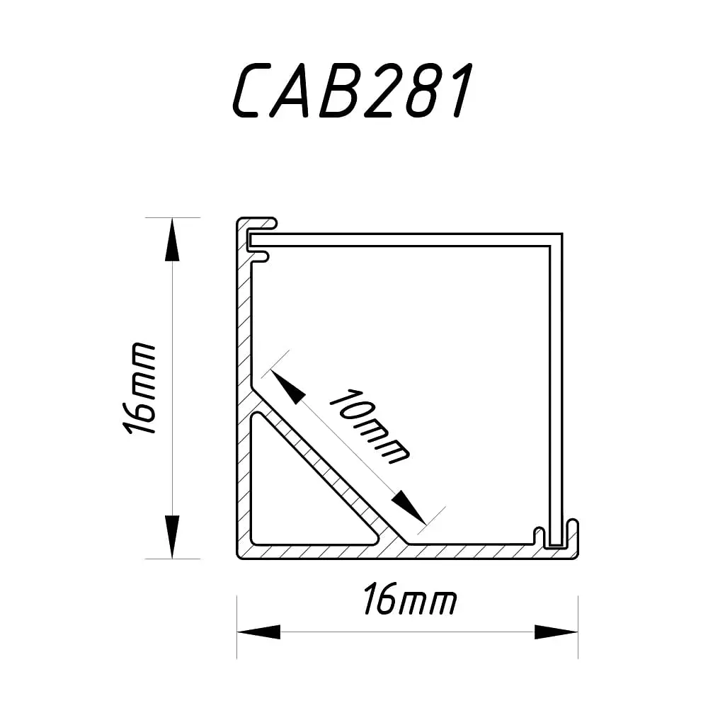 Профиль для светодиодной ленты Feron CAB281 - фото 2