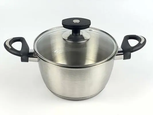 Каструля з кришкою Best Seller LB-1816D 22х12.5 см 4.5 л срібляста