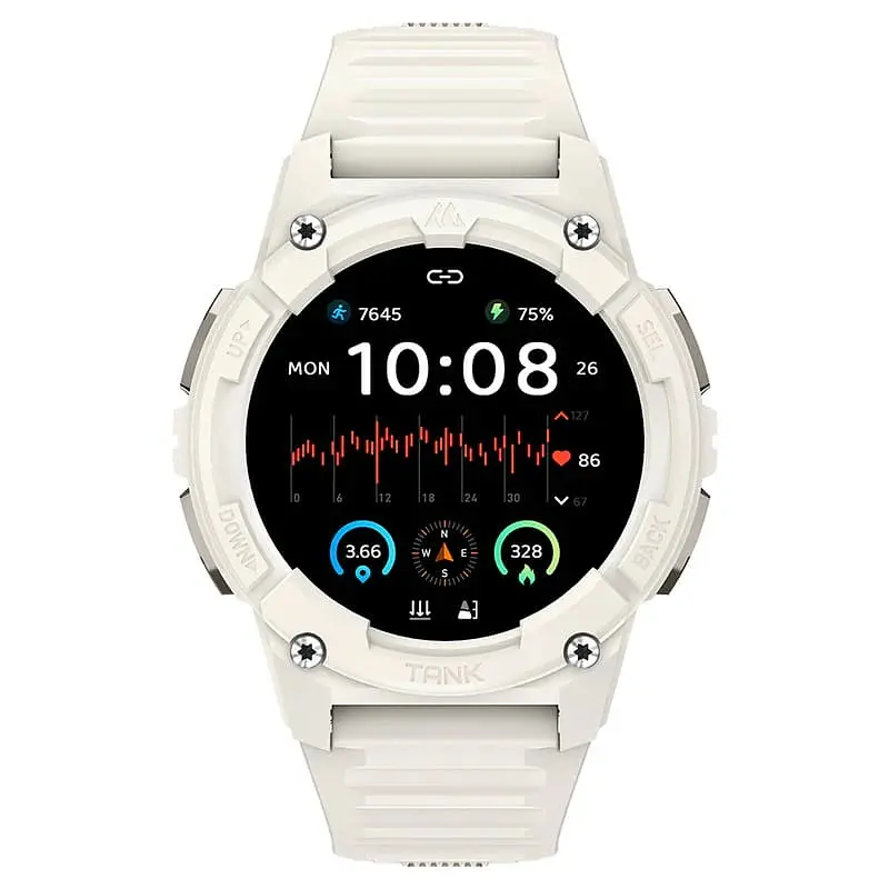 Смарт-годинник Kospet Tank S2 фітнес трекет з GPS white (16980) - фото 4