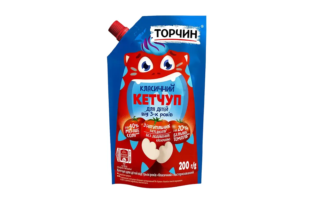 Кетчуп "Дитячий Класичний" ТМ "Торчин", 200 г