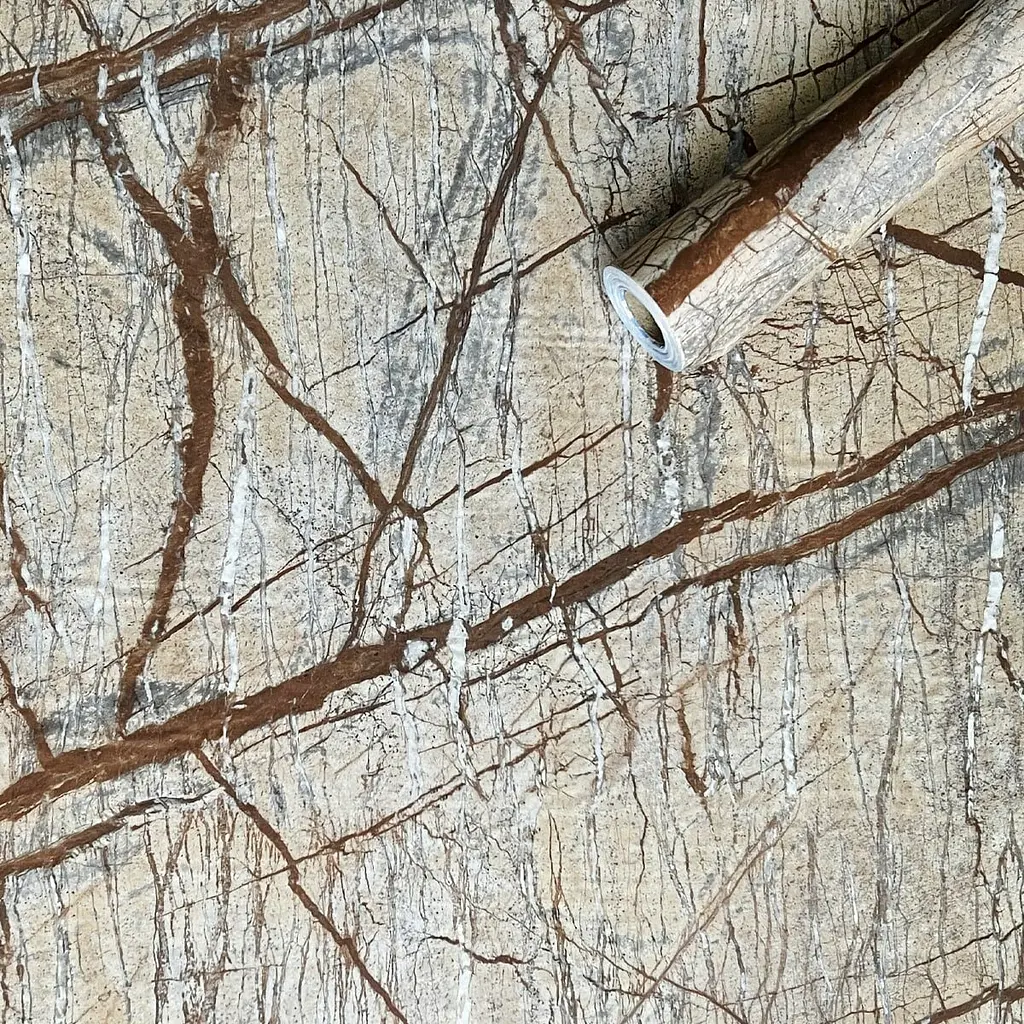 Самоклеюча плівка Sticker Wall SW-00001278 Бежевий мармур 0,45х10мх0,07мм - фото 3