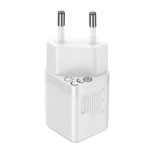 Мережевий зарядний пристрій Baseus GAN3 Fast Charger 1C 30W EU CCGN010102 White - фото 3