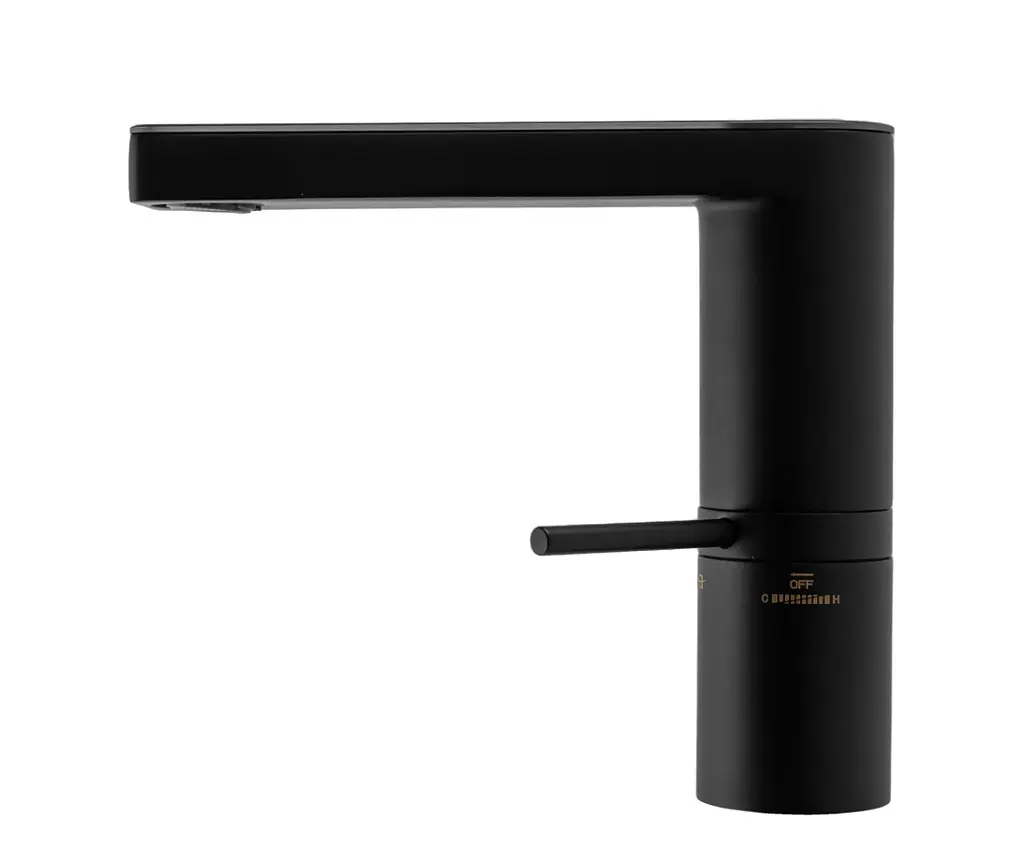 Змішувач для умивальника Rea Amar Lcd низький black REA-B2065, Чорний матовий - фото 2
