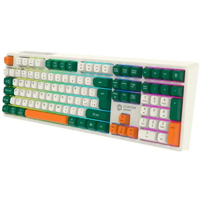 Клавіатура Canyon Shadder GKW-11 RGB Silent Wireless/Bluetooth/USB UA White (CND-SKBW11) - фото 5