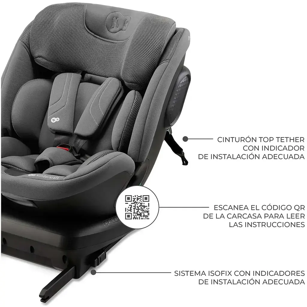 Автокресло Kinderkraft Xpedition 3 i-Size Grey (KCXPED03GRY0000) - фото 18