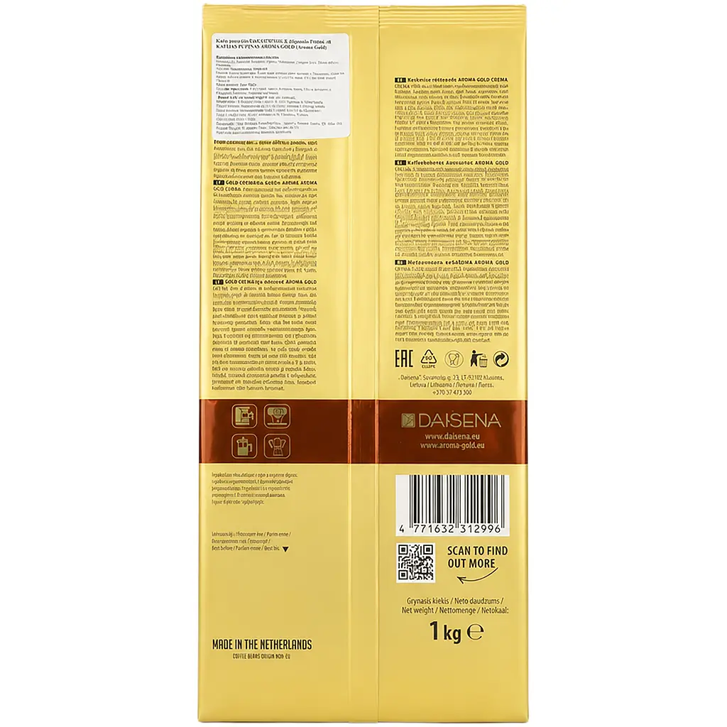 Кава в зернах Nero Aroma Gold Crema, 1 кг (896820) - фото 5