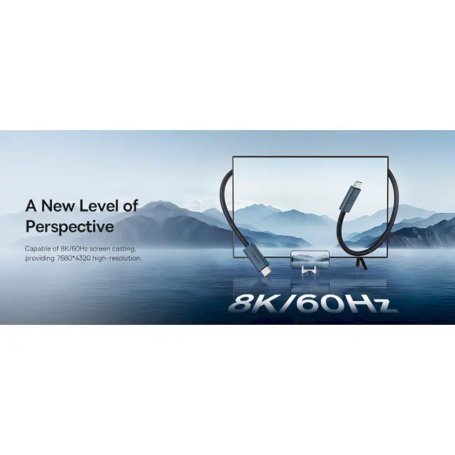 Кабель Baseus Flash Series Ⅱ USB4 Full-Featured Charging Cable Type-C to Type-C 240W 1m P10311803111-00 Black - фото 9