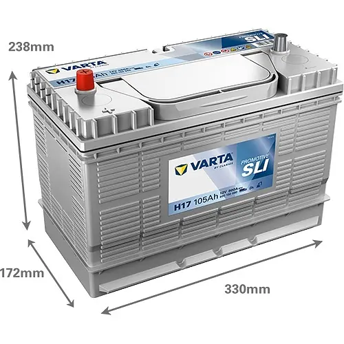 Акумулятор Varta Promotive SLI 12В 105Аг 800А (EN) L+ (605102080) - фото 2